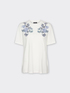 T-Shirt mit Blumenstickerei image number 4