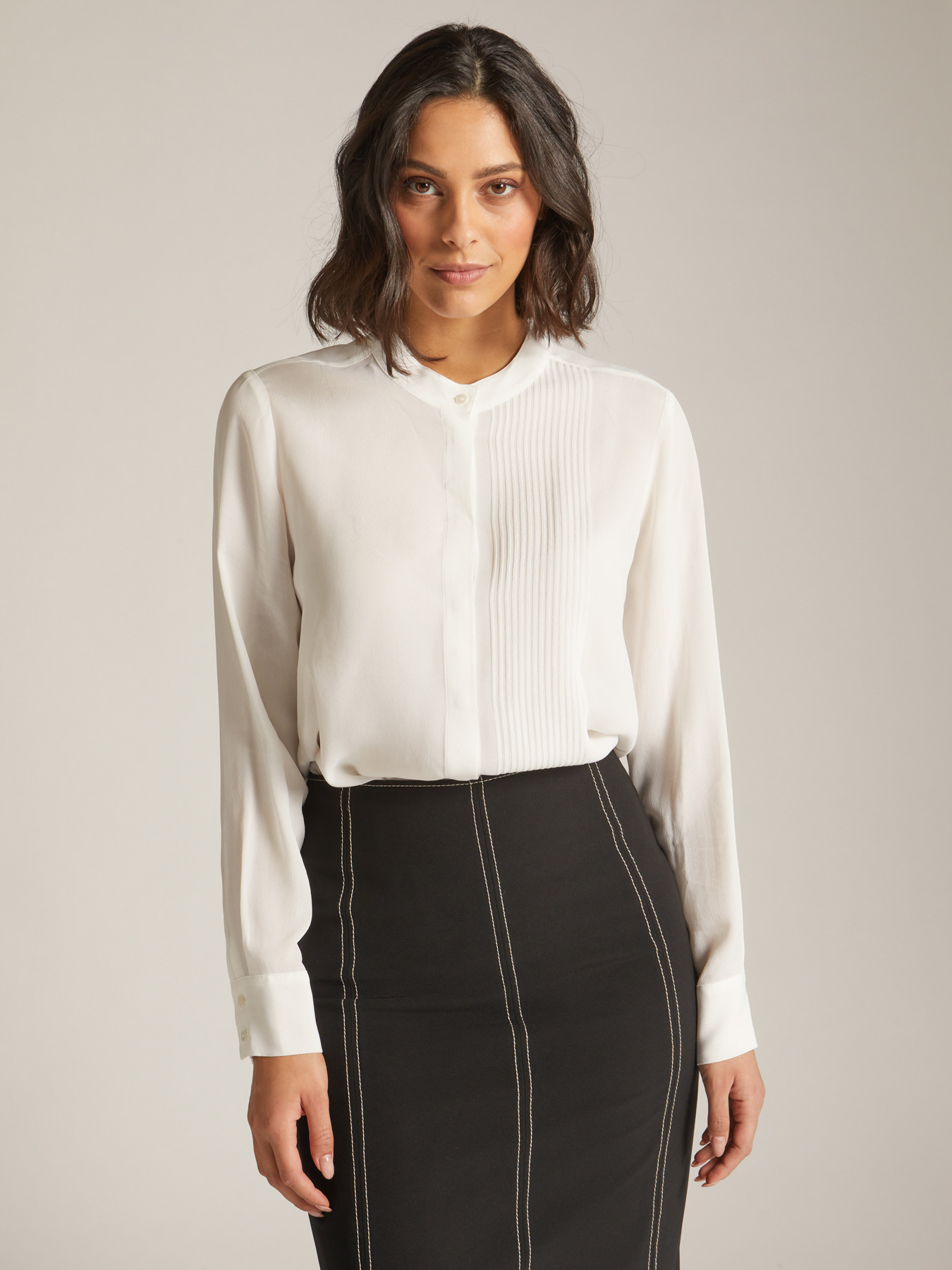 Camicia con piccole pieghe image number 2