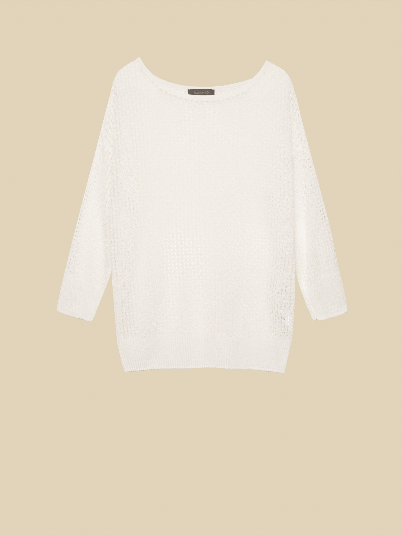 Openwork cotton sweater image number 4