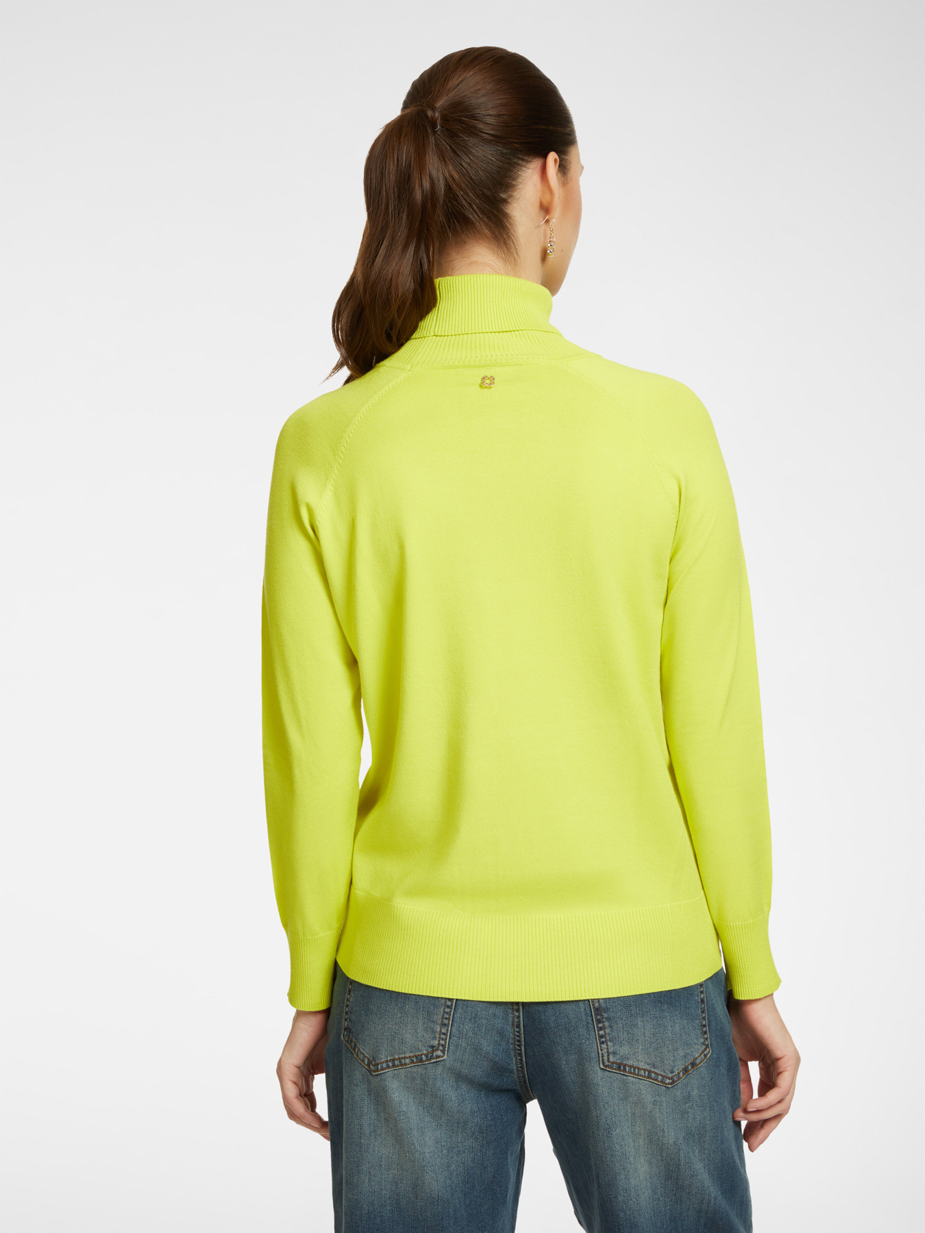 Jersey de cuello alto de viscosa LENZING&trade; ECOVERO&trade; image number 1