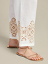 Embroidered linen trousers image number 3