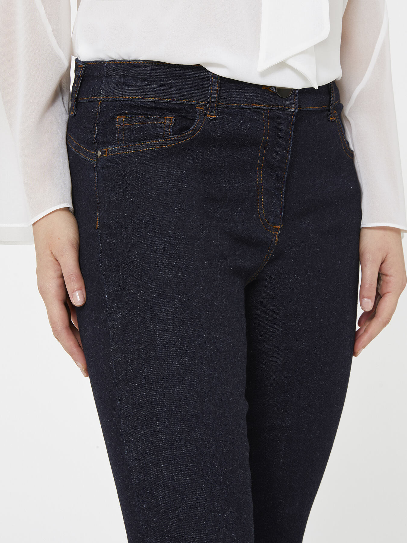 Kick Flare Jeans, dunkelblau image number 3