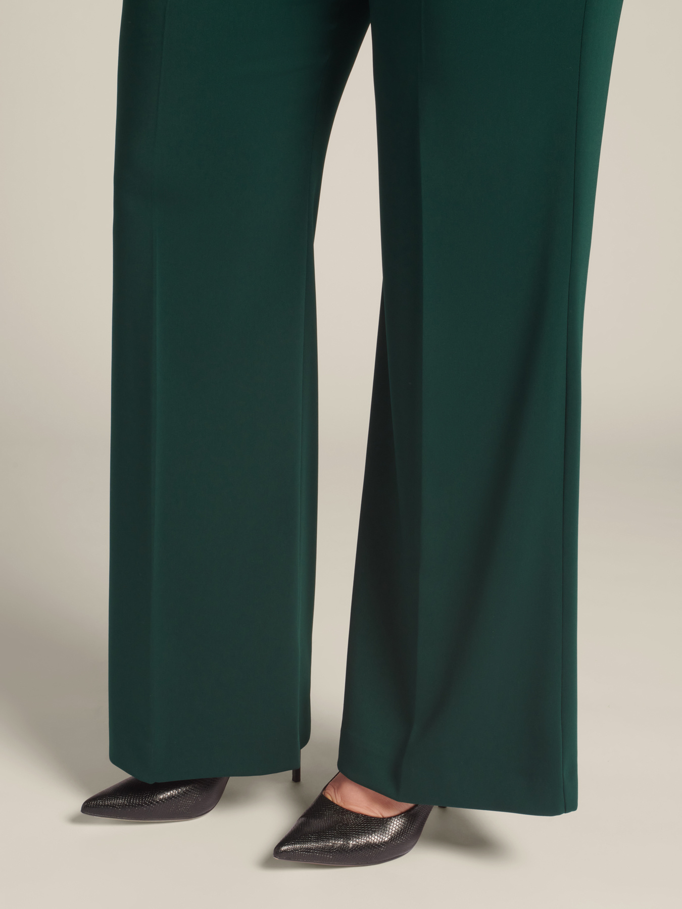 Flowing stretch cady trousers image number 7