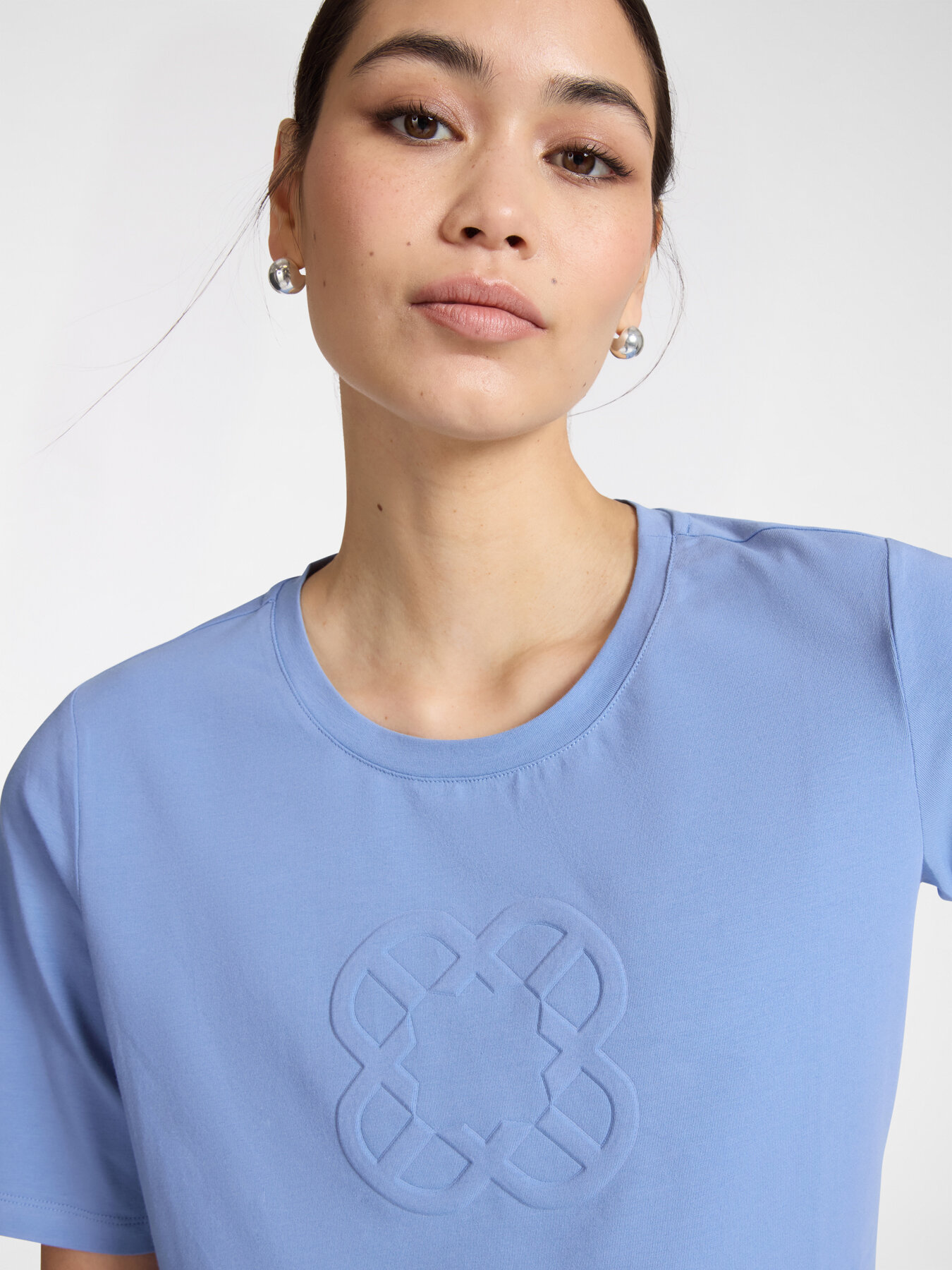 T-shirt in cotone con ricamo Monogram image number 3