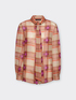 Camisa em georgette estampada com faixa image number 4