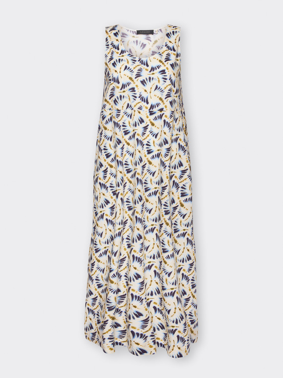 Bedrucktes langes Kleid