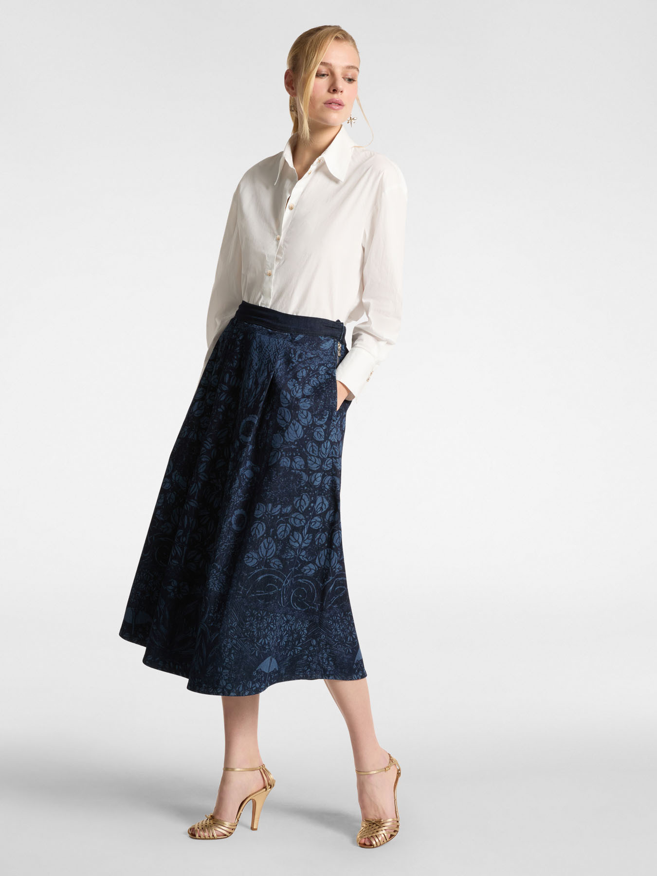 Camicia in tessuto stretch image number 2