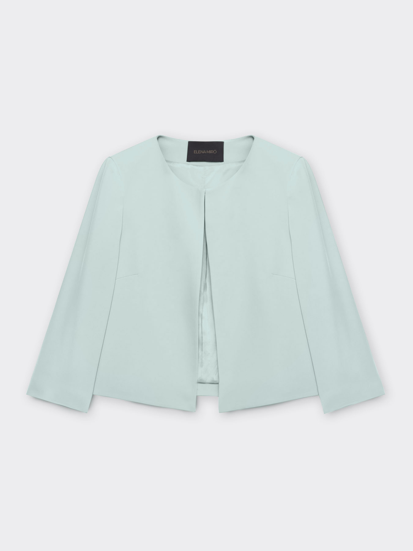 Giacca corta in tessuto fluido image number 4