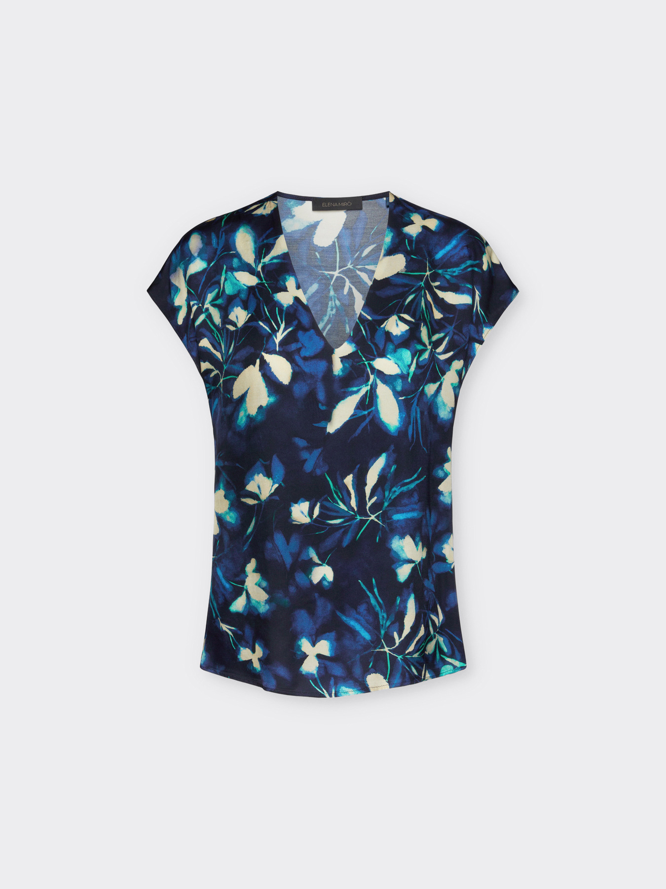 Floral top in viscose image number 4