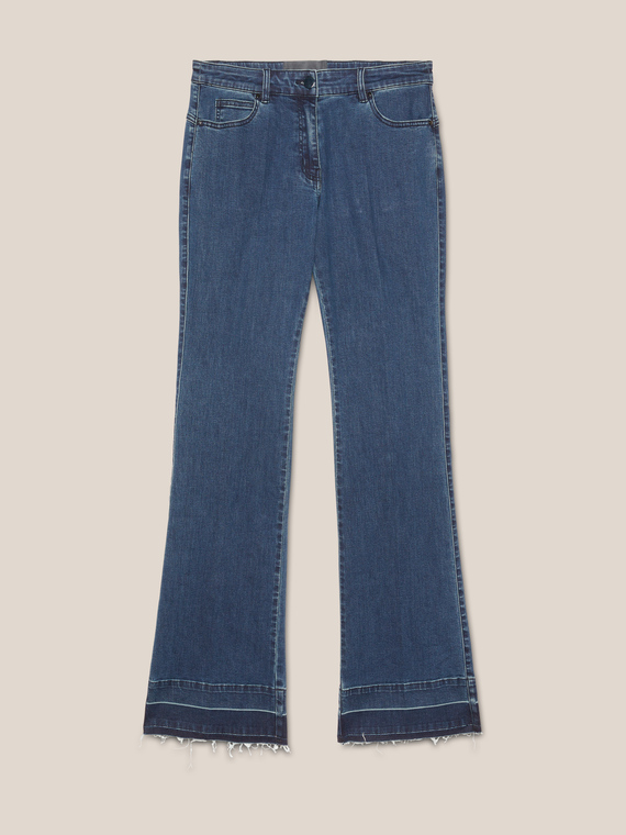 Flare-Jeans aus Denim-Stretch