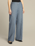 Wide chambray trousers image number 2