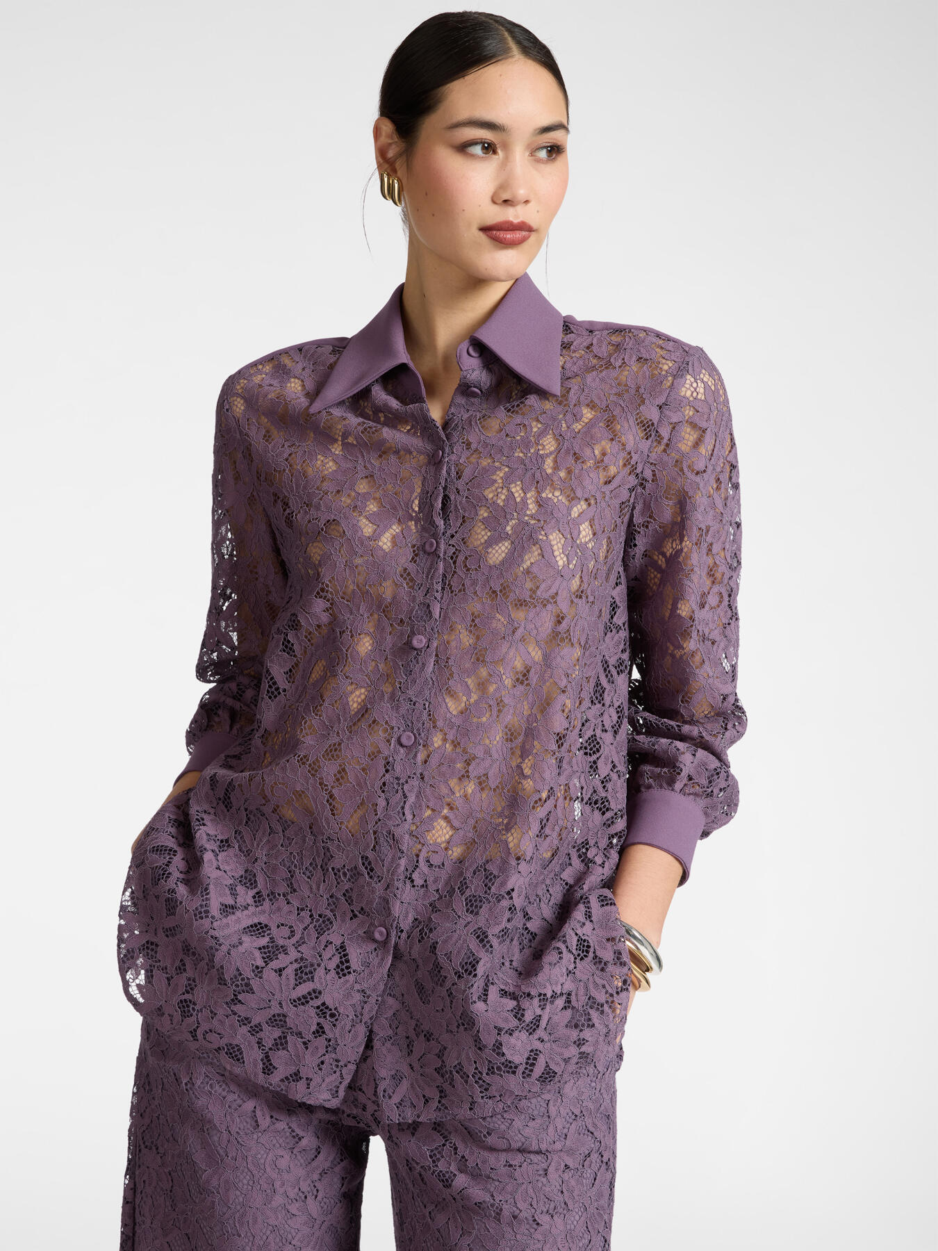 Camicia in pizzo image number 0