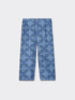 Straight-leg printed trousers image number 5