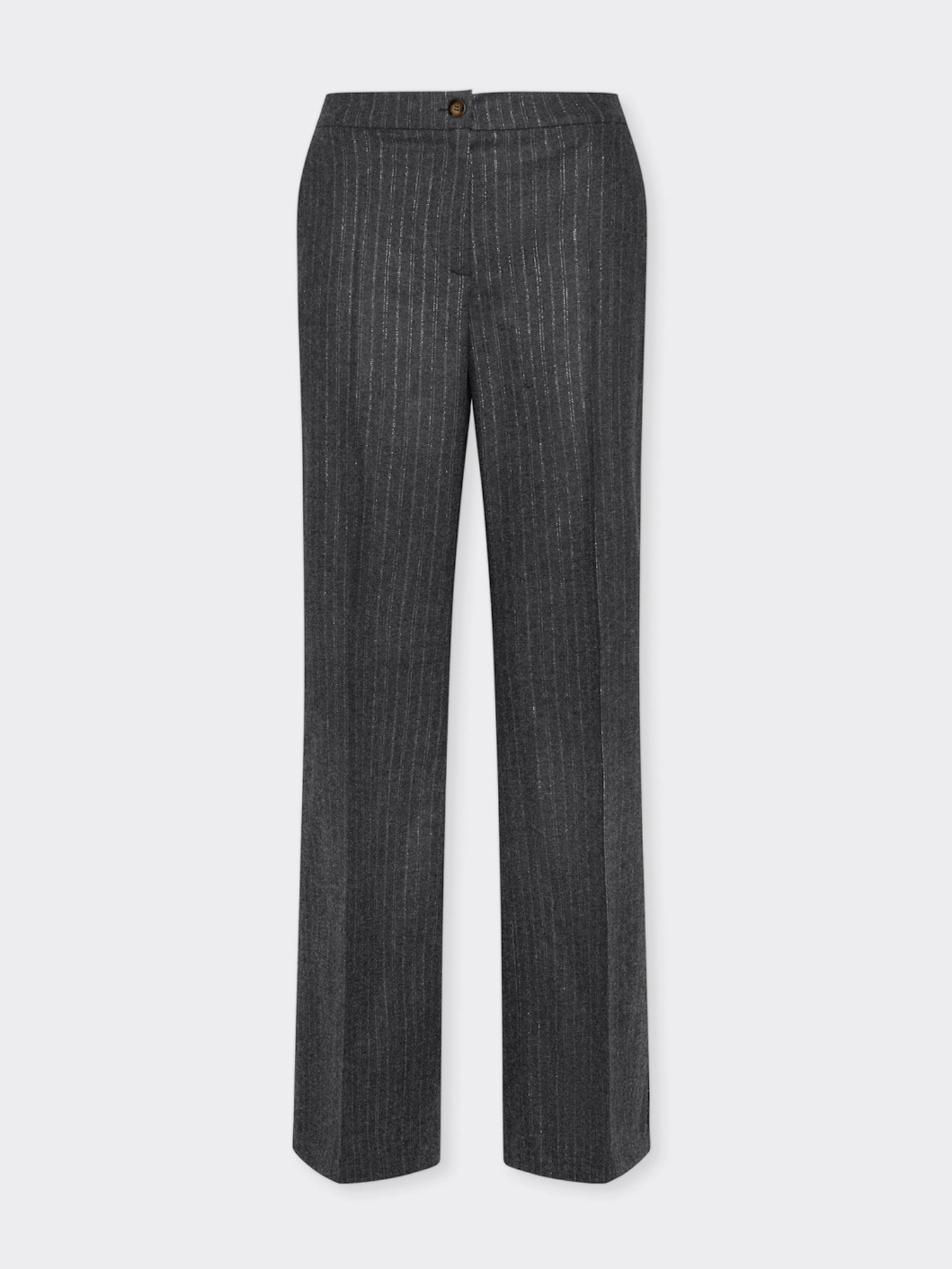 Pinstriped flannel trousers image number 4