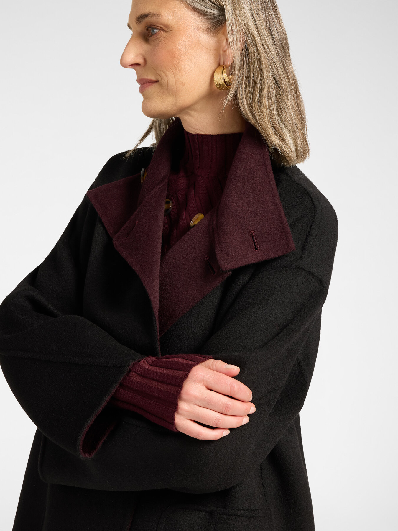 Cappotto in double misto lana image number 4