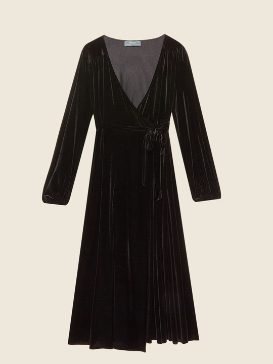 Elenamiro: Vestido de veludo Preto_1