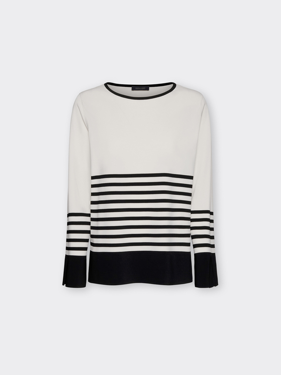 Maille ray&eacute;e m&eacute;lange viscose
