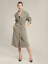 Flowing fabric trench coat image number 1