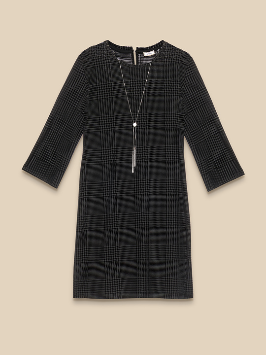 Elenamiro: Abito in tulle lavorato Nero_1