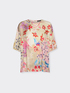 Blusa estampada en sarga de viscosa image number 4
