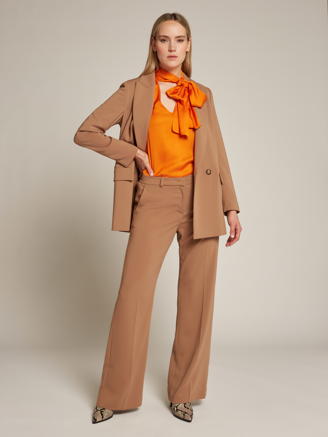 Giacca in cady fluido stretch image number 2