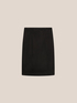 Stretch cotton sheath skirt image number 4