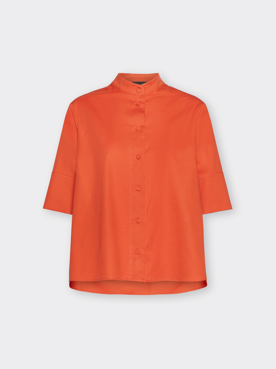 Camisa con cuello mao