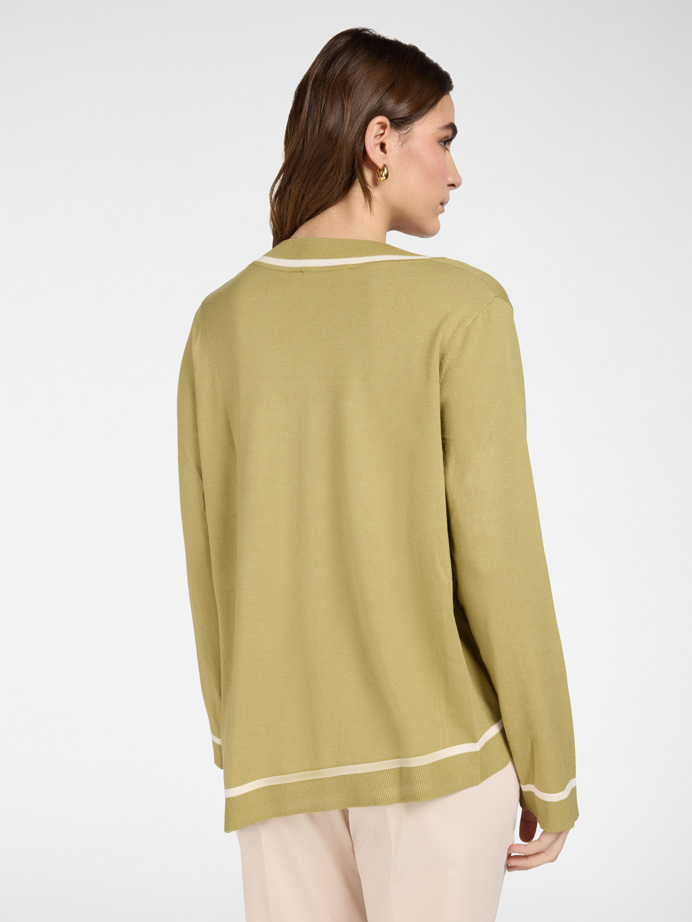 Maglia asimmetrica misto viscosa image number 1