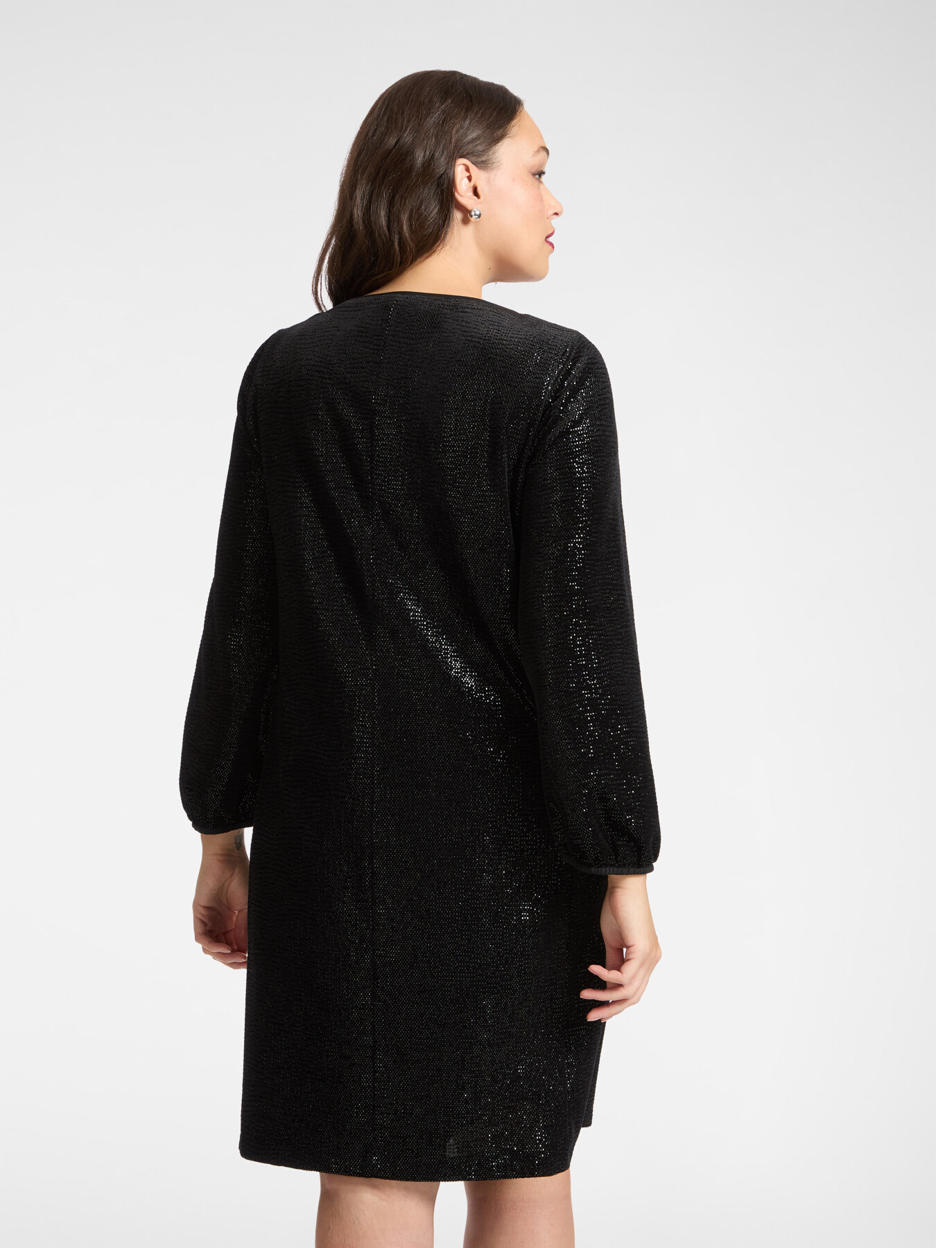 Robe en chenille lamin&eacute;e image number 1