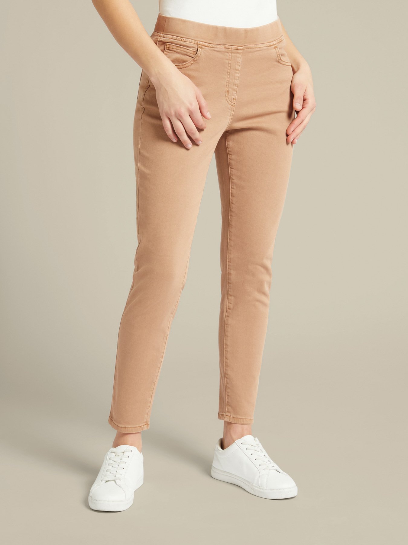 Stretch drill jeggings image number 2