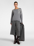 Pull en pure laine avec broderie florale image number 2