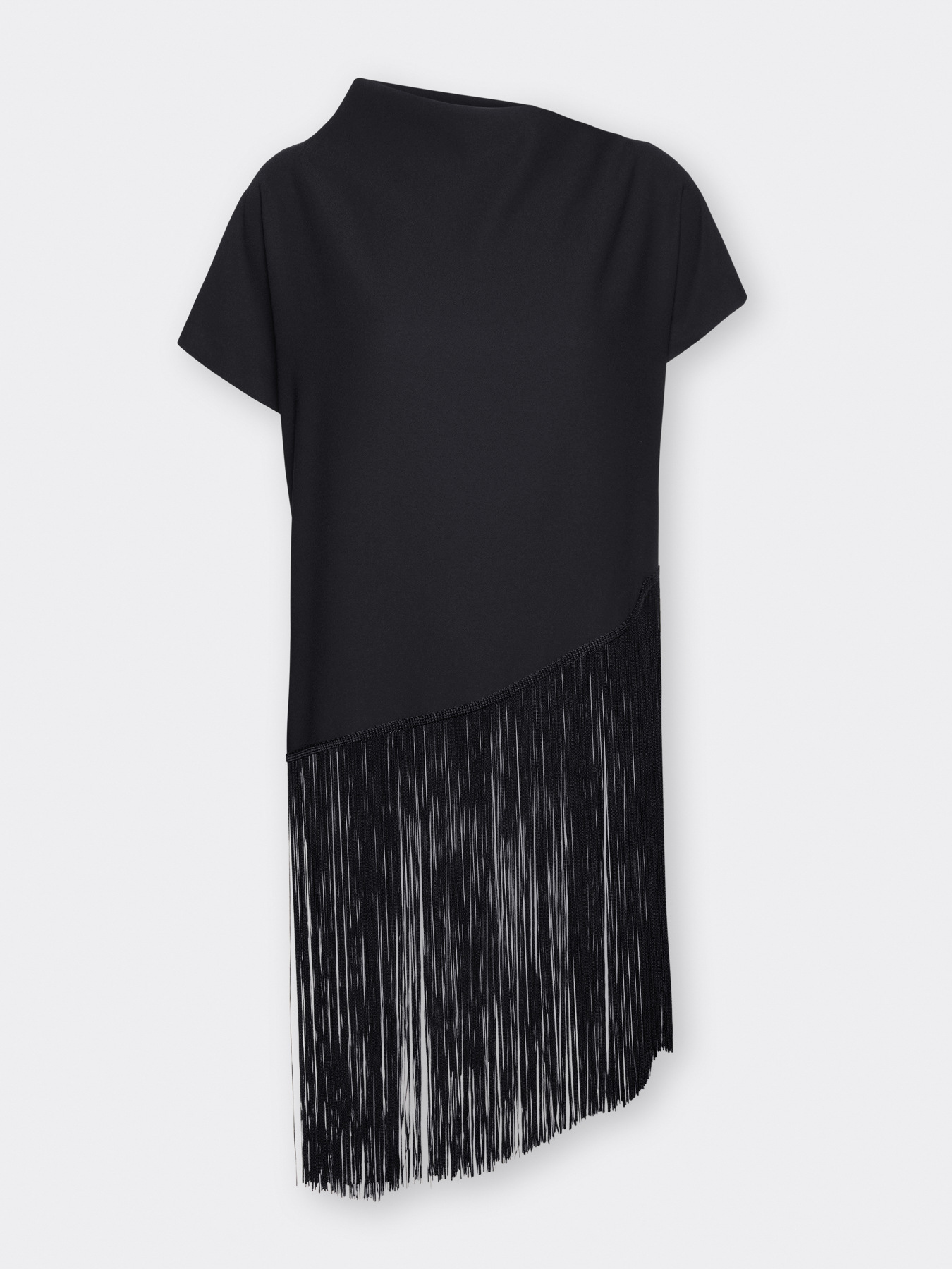 Envers satin top with fringes image number 4