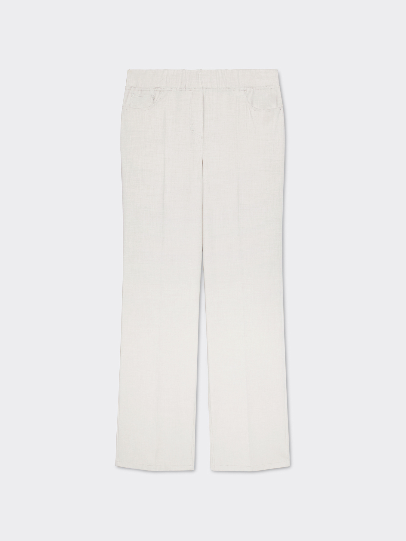 Pantalon &agrave; jambe large &agrave; enfiler image number 4