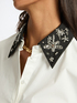 Shirt with embroidered collar image number 3