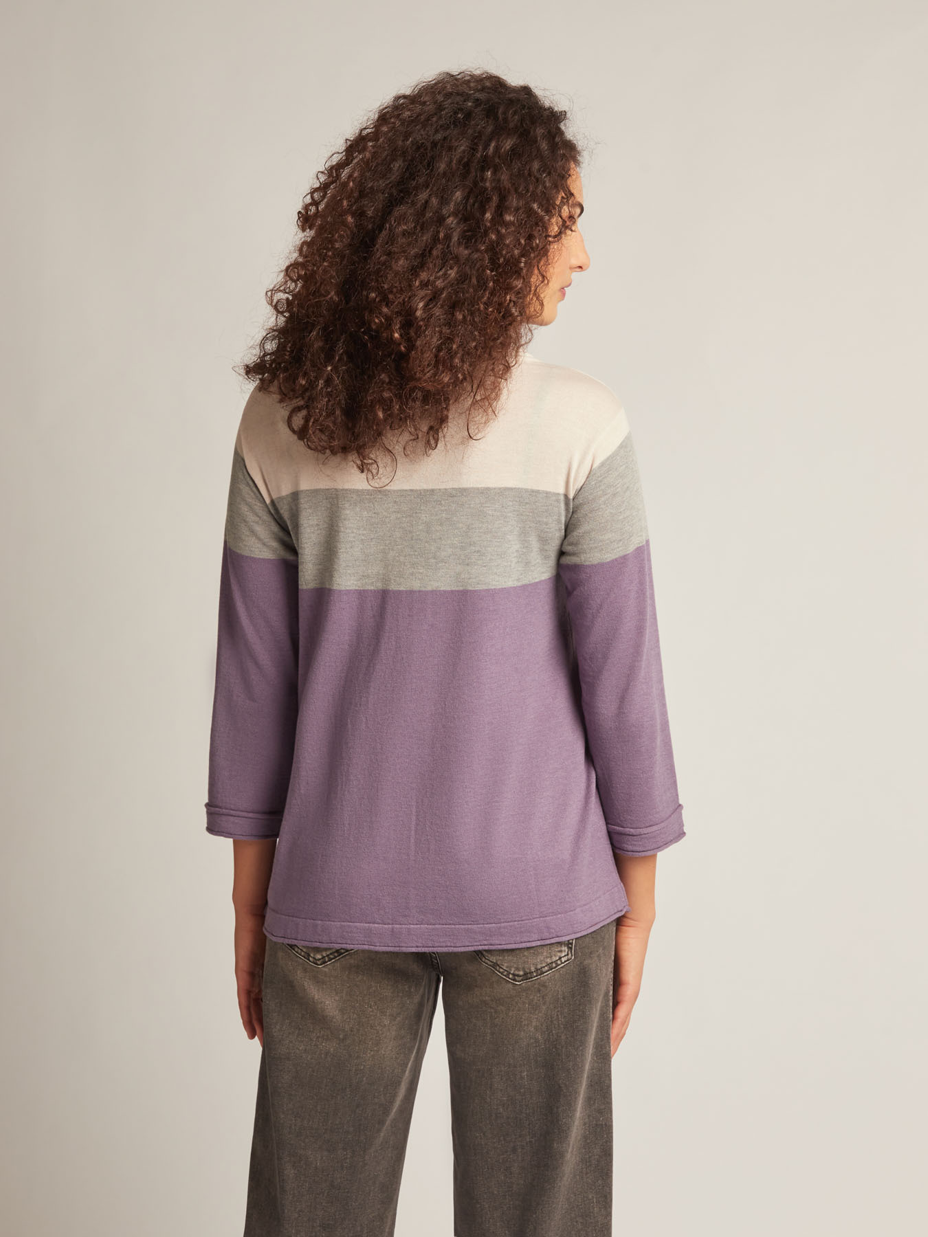 Colour block sweater image number 1