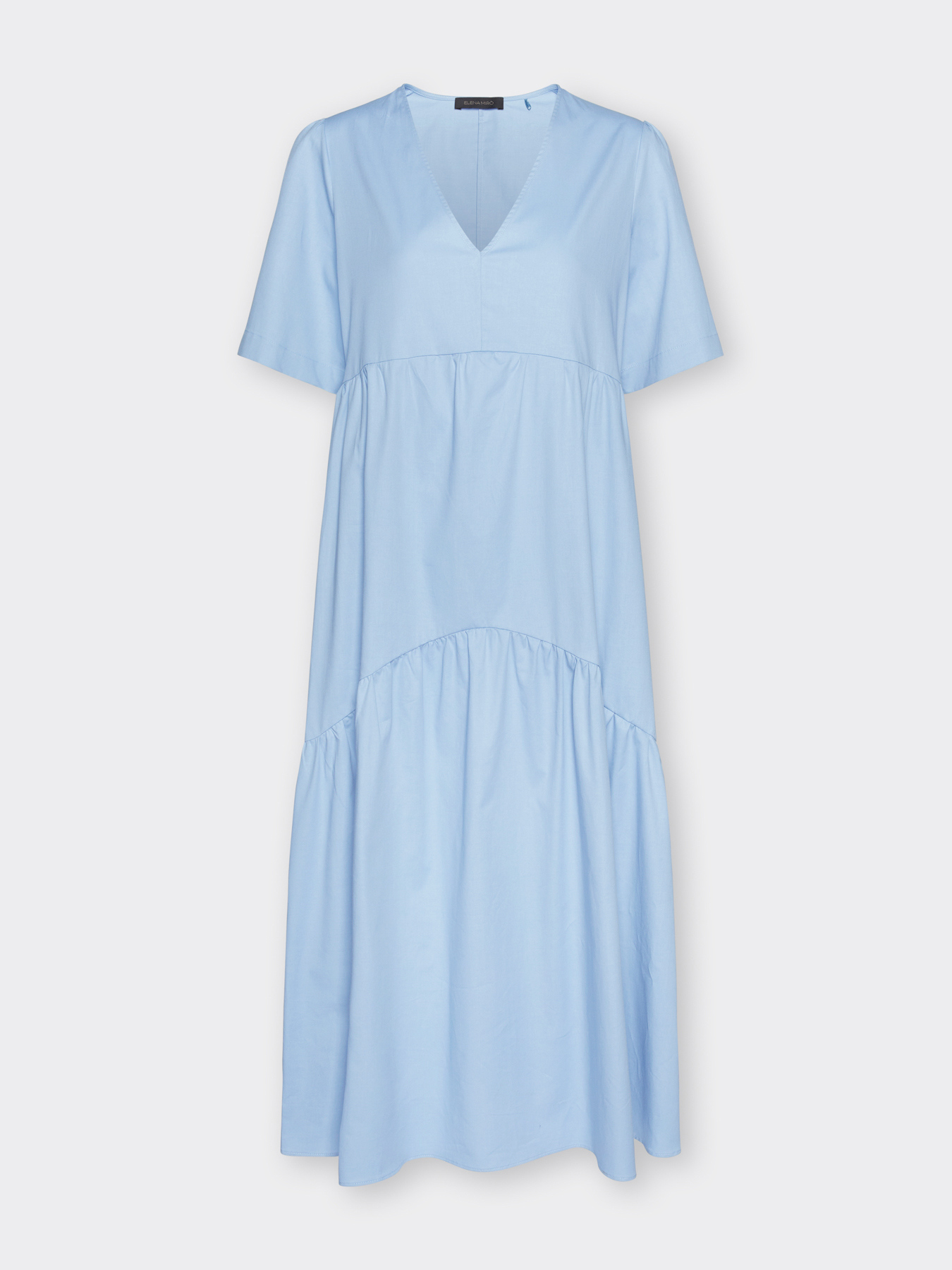 Abito midi con volants image number 4