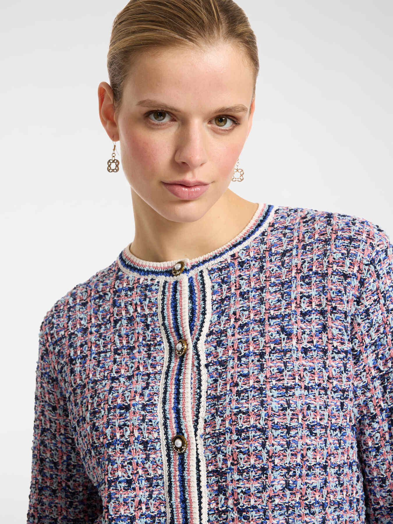 Giacca in maglia intrecciata image number 7