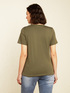 T-shirt with leaf print image number 1