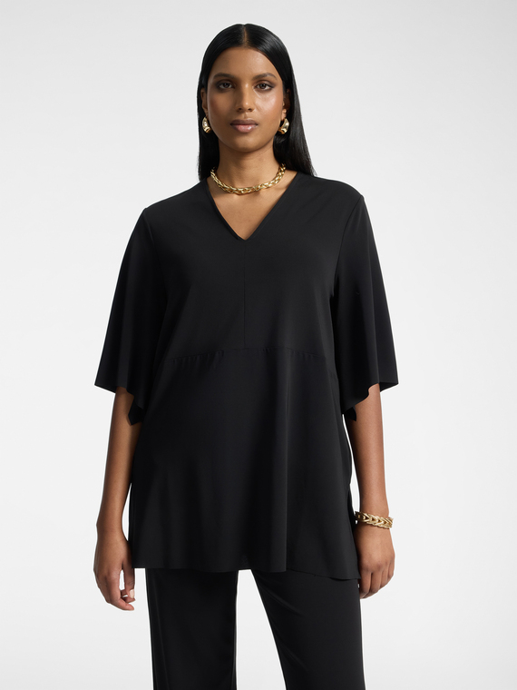 Oversized V-neck T-shirt