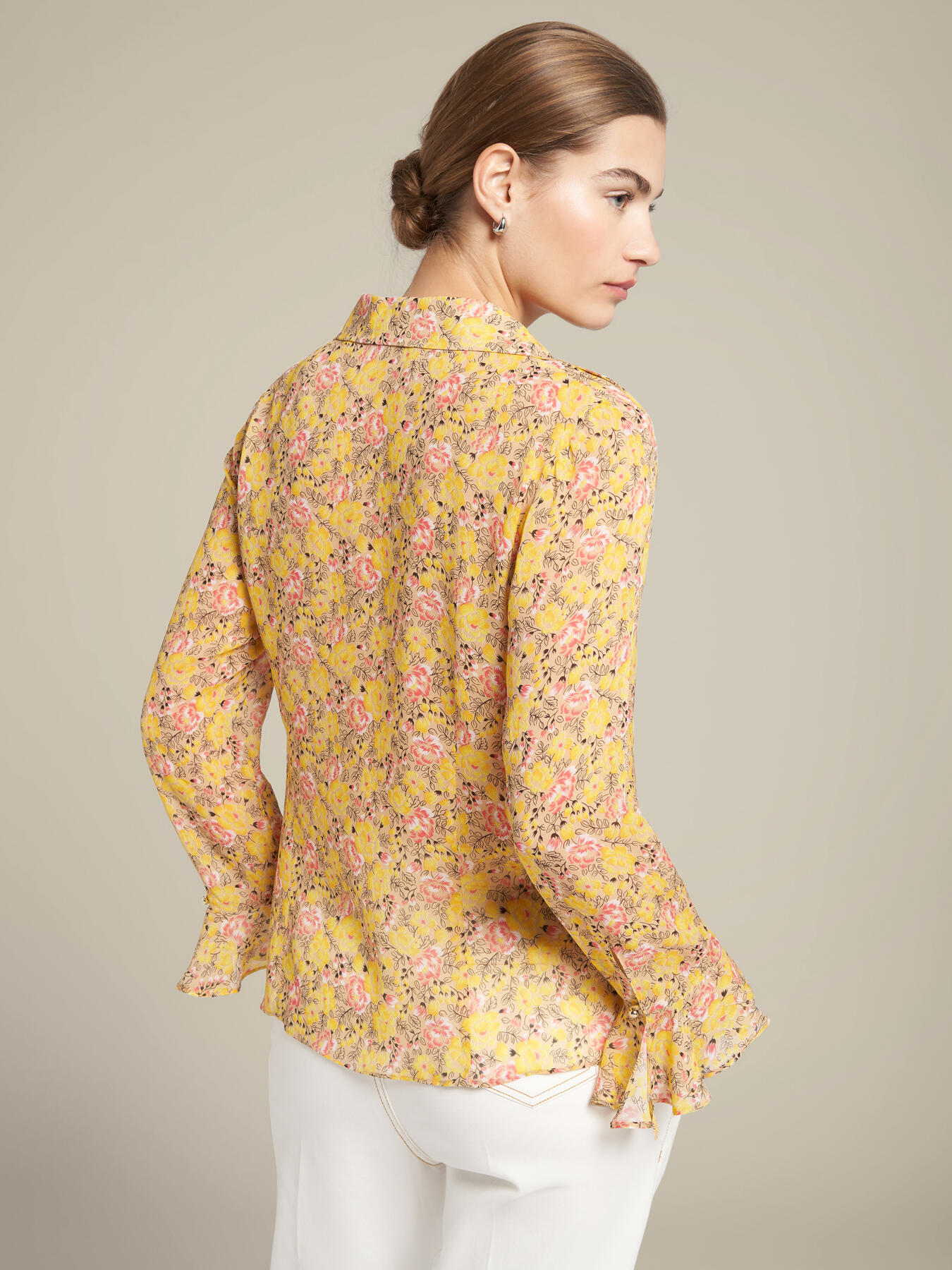 Blouse imprim&eacute;e en viscose &eacute;cologique image number 1