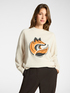 Bestickter Rundhals-Pullover aus Wolle image number 0