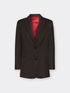 Blazer sartoriale in twill misto lana image number 4