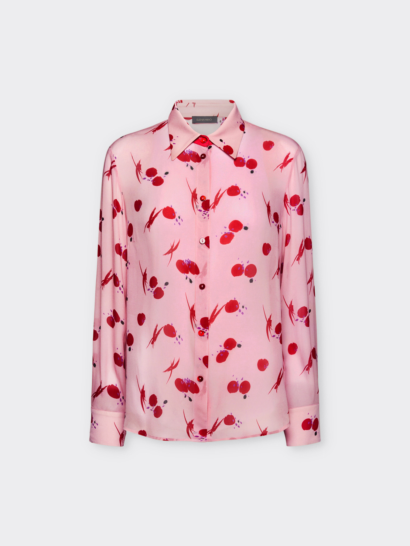 Printed georgette shirt image number 4