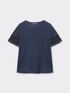 Camiseta con bordes de encaje image number 4