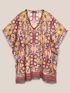 Caftan large en coton imprim&eacute; image number 4