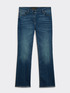 Jeans kick flare effetto vintage image number 4