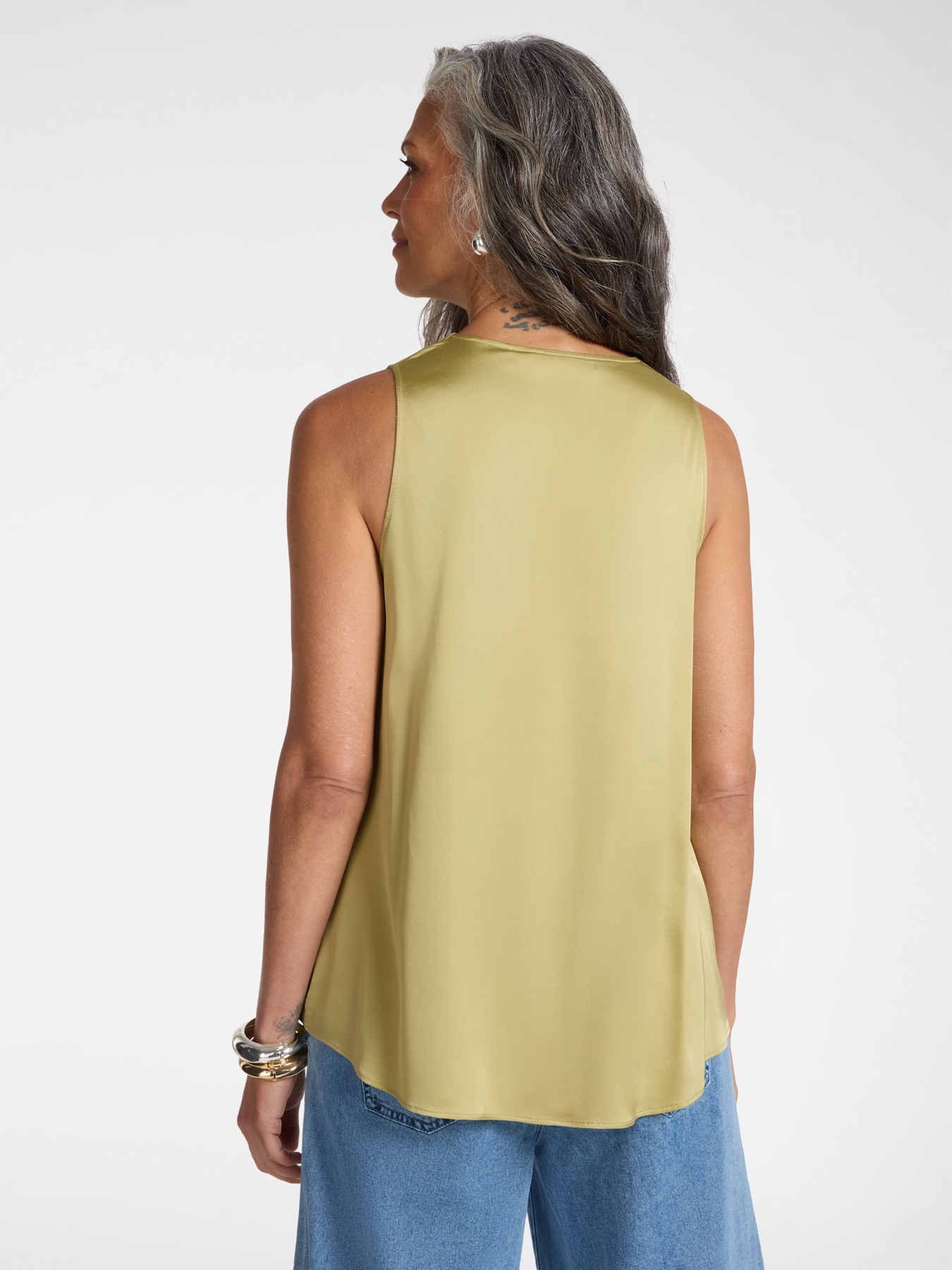 Top en satin de viscose image number 1
