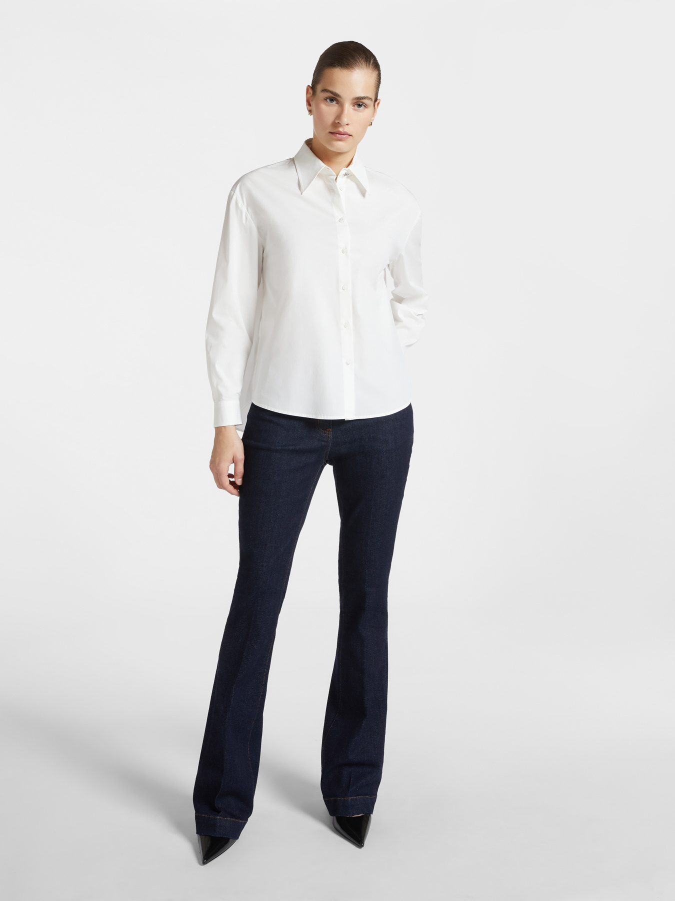 Chemise oversize avec pli dans le dos image number 2