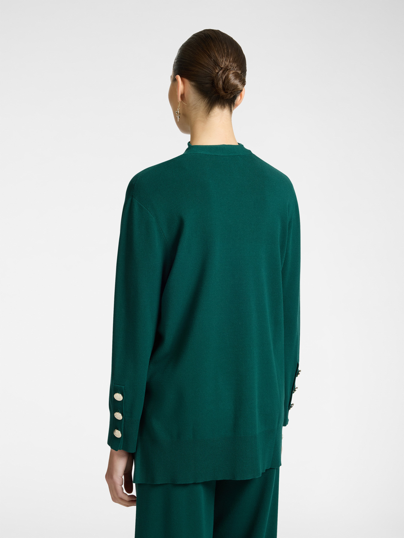 Long cardigan with sash image number 1