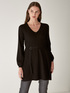 V-NECK SWEATER WITH SLITS image number 2